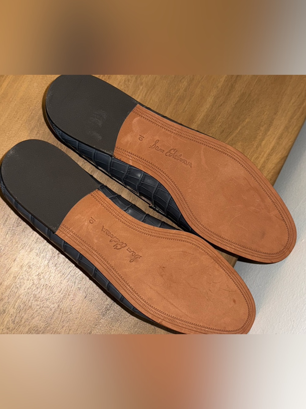 Sam Edelman Loraine Croc Loafers - Slate Blue - Picture 8 of 8